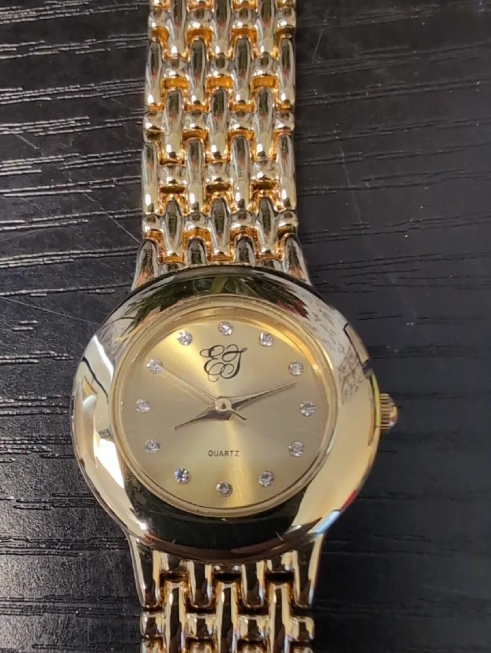 Elegant Gold-Tone Women's Bracelet Watch by Signature Designer
